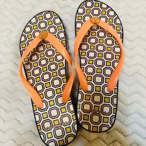 Tory Burch Cut-out Wedge Flip Flop